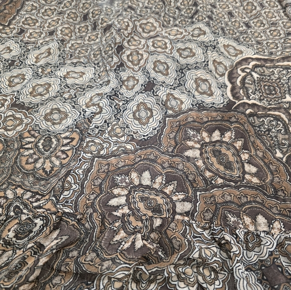 H&M Brown Floral Long Sleeve Dress. Size M. - Picture 4 of 6